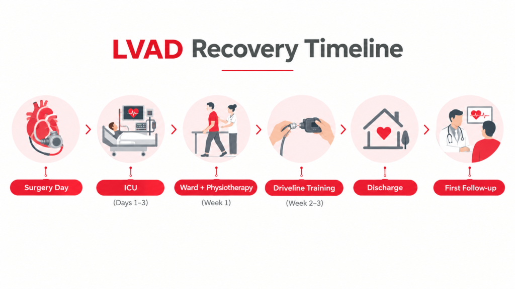 LVAD SURGERY RECOVERY TIMELINE