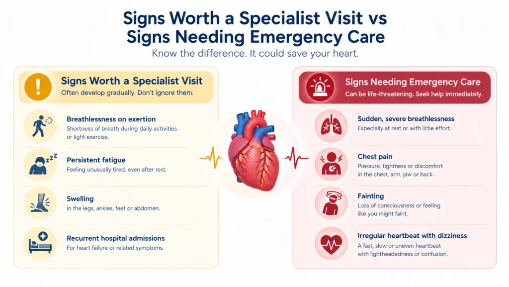 signs showing need of heart transplant